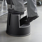 Rubbermaid FG252300BLA Step Stool, 350 lb. Capacity, Plastic, Black - KVM Tools Inc.KV124U45