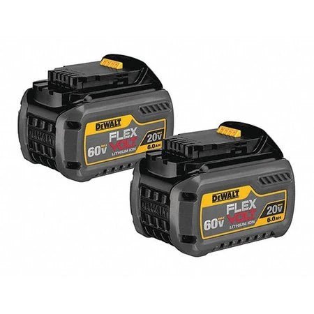 DeWalt DCB606-2 20V DC/60V DC/120V DCV Li-Ion Battery, 6Ah Capacity, 2-Piece - KVM Tools Inc.KV48XP90