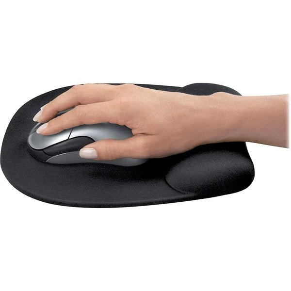 Fellowes 9176501 Mouse Pad,w/wrist Rest,Nonskid,7x9,Black - KVM Tools Inc.KV56XH08
