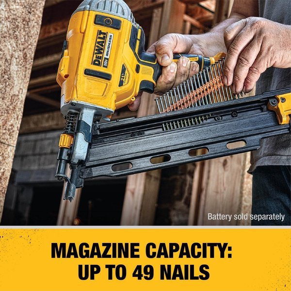 Dewalt DCN21PLM1 20V MAX XR Lithium-Ion Cordless 2-Speed 21° Plastic Collated Framing Nailer Kit - KVM Tools Inc.KV94342532