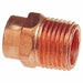 Nibco 604 1/2 Adapter Wrot Copper, Cup x MNPT, 1/2 in Copper Tube Size, For 5/8 in x 5/8 in Tube OD - KVM Tools Inc.KV1VLV5