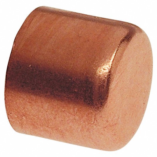 Nibco U617 1/2 Cap Wrot Copper, Cup, 1/2 in Copper Tube Size, For 5/8 in Tube OD - KVM Tools Inc.KV5P121