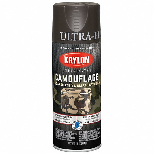 Krylon K04292777 Spray Paint, Brown, Ultra-Flat, 11 oz - KVM Tools Inc.KV54TJ48