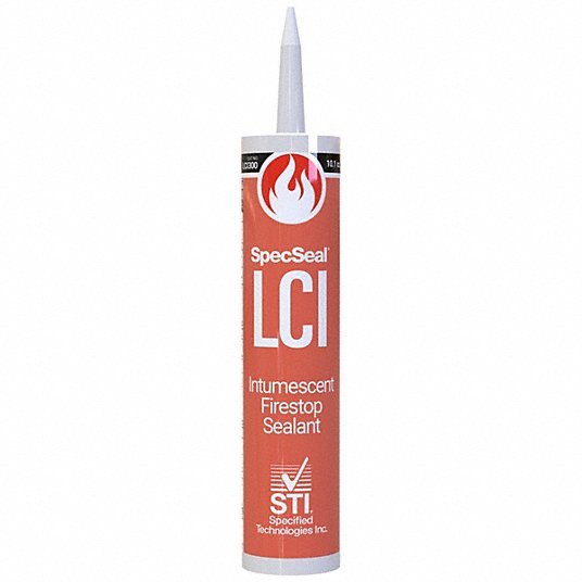 STI LCI300 Fire Barrier Sealant, Caulk, Up to 4 hour Fire Rating, Intumescent, Watertight, 10.1 oz, Red - KVM Tools Inc.KV3PA75