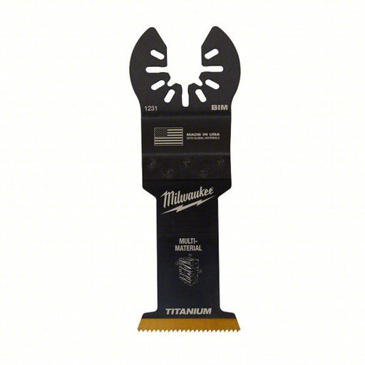 Milwaukee 49-25-1231 Oscillating Tool Blade 1 3/8 in Blade Wd, 2 1/16 in Blade Lg, Straight Cutting, 1 Pieces - KVM Tools Inc.KV60RK29