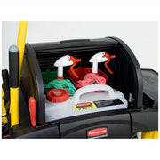 Rubbermaid FG9T7500BLA 22"W 7.25 cu. ft. Janitor Cleaning Cart - KVM Tools Inc.KV1PBJ9