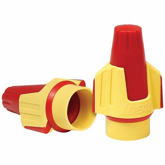 Twister 30-1047 Twist On Wire Connector, Red/Yellow, PK50 - KVM Tools Inc.KV798LL0