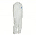 Dupont TY120SWH3X0025NF Collared Disposable Coveralls 3XL, Tyvek® 400, Open Ankle, White, Serged Seam, 25 PK - KVM Tools Inc.KV25RP67