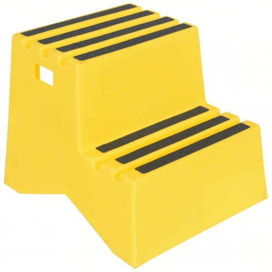 Vestil VST-2-Y 2 Steps, Polyethylene Step Stool, Load Capacity, Yellow ...