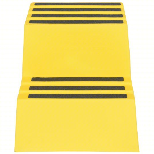 Vestil VST-2-Y 2 Steps, Polyethylene Step Stool, Load Capacity, Yellow - KVM Tools Inc.KV173C49