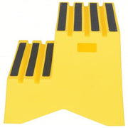 Vestil VST-2-Y 2 Steps, Polyethylene Step Stool, Load Capacity, Yellow - KVM Tools Inc.KV173C49