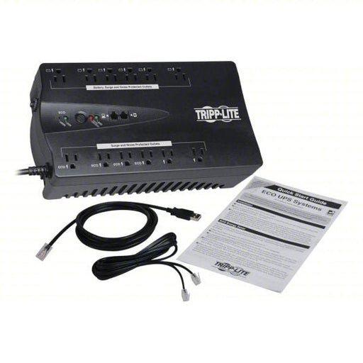 Tripp Lite ECO750UPSTAA UPS System, Standby, Desk Top/Tower, 750VA - KVM Tools Inc.KV6FXL8