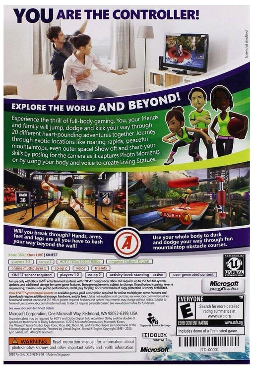 Kinect Adventures! Microsoft Xbox 360 2010 Video Game Complete Requires Sensor - KVM Tools Inc.KVMKINECTADVENTURES